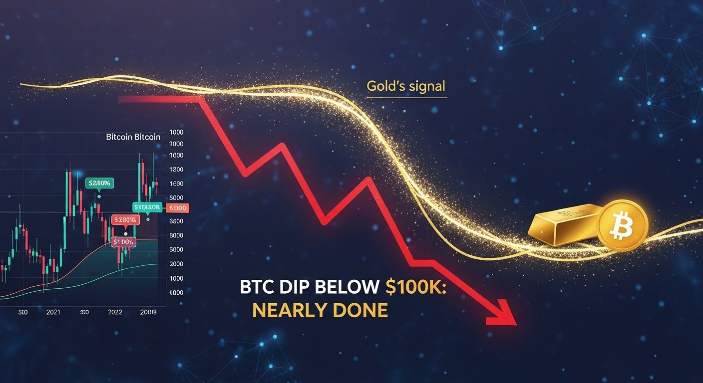 Bitcoin Price Forecast Gold Signals BTC’s Dip Below $100K is Nearly Done