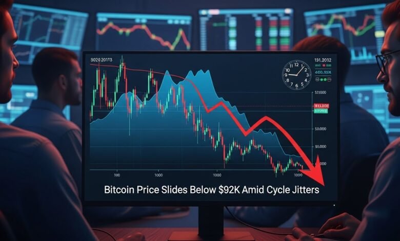 Bitcoin Price Slides Below $92K Amid Cycle Jitters