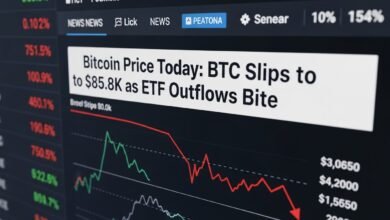 Bitcoin Price Today BTC Slips to $85.8K as ETF Outflows Bite