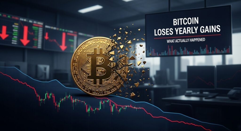 Bitcoin loses yearly gains What actually happened