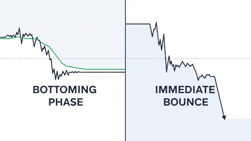 Bottoming Phase vs. Immediate Bounce