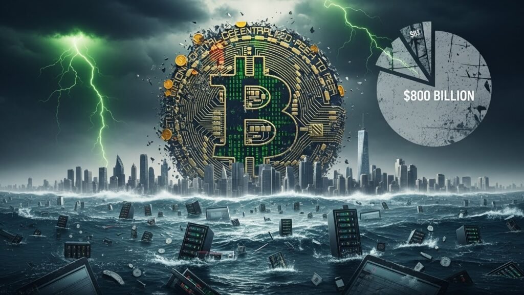 How big is Bitcoin’s $800 billion wipeout