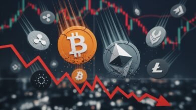 Bitcoin, Ethereum Fall Sharply As Crypto Sell-Off Resumes