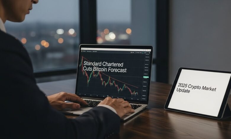 Standard Chartered Cuts Bitcoin Forecast 2025 Crypto Market Update