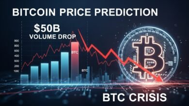 Bitcoin Price Prediction $50B Volume Drop Signals BTC Crisis