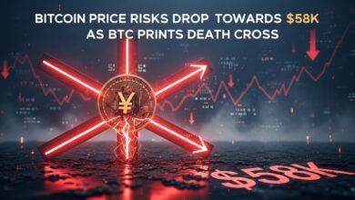 Bitcoin Price Risks Drop Toward $58K as BTC Prints Death Cross