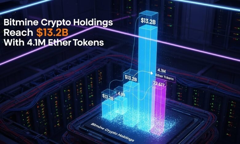 Bitmine Crypto Holdings Reach $13.2B With 4.1M Ether Tokens