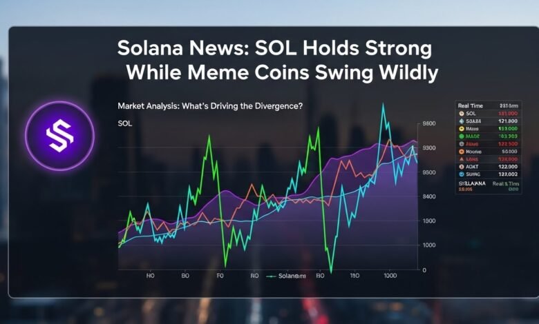 Solana News SOL Holds Strong While Meme Coins Swing Wildly