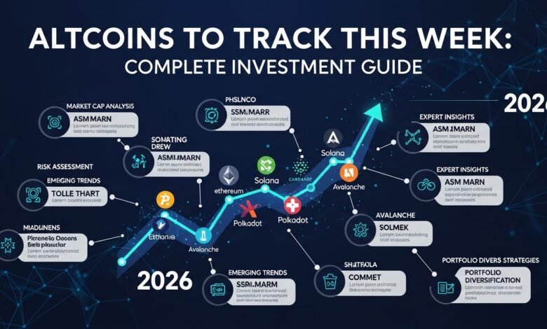 Altcoins to Track This Week Complete Investment Guide 2026