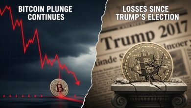 Bitcoin Plunge Continues Losses Since Trump's Election