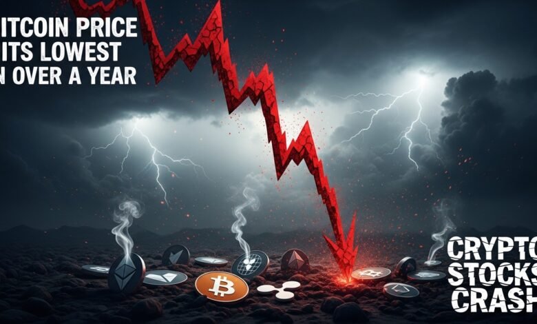 Bitcoin Price Hits Lowest in Over a Year — Crypto Stocks Crash