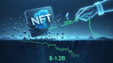 NFT Market Cap Drops $1.2B as Ether Rally Stalls