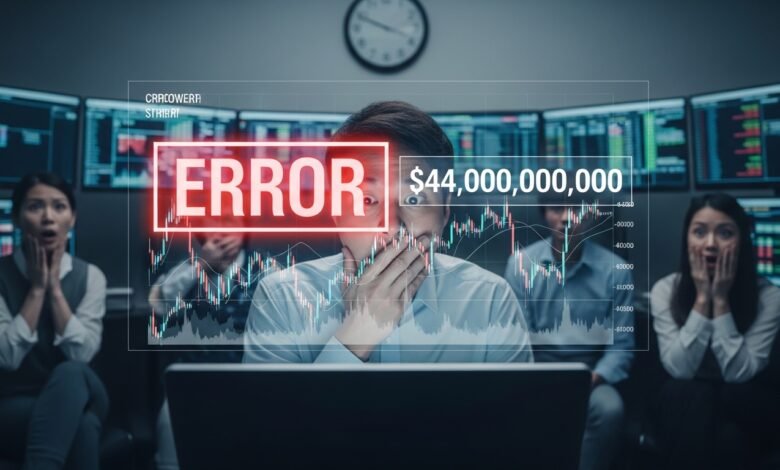 South Korean Crypto Firm's $44B Bitcoin Error Shocks Industry