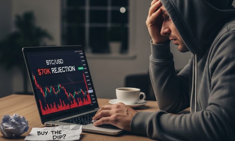 Bitcoin BTCUSD Second $70k Rejection Buy the Dip