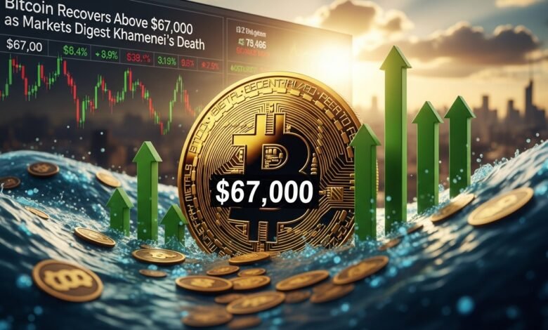 Bitcoin Recovers Above $67,000 as Markets Digest Khamenei’s Death