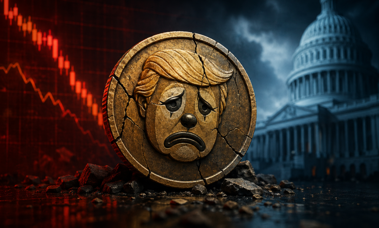 Political Meme Coins Face Market Pressure