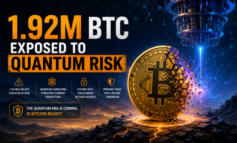 1.92M BTC Exposed to Quantum Risk