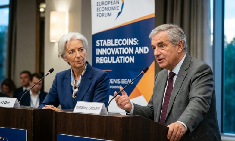 Denis Beau Challenges Lagarde on Stablecoins