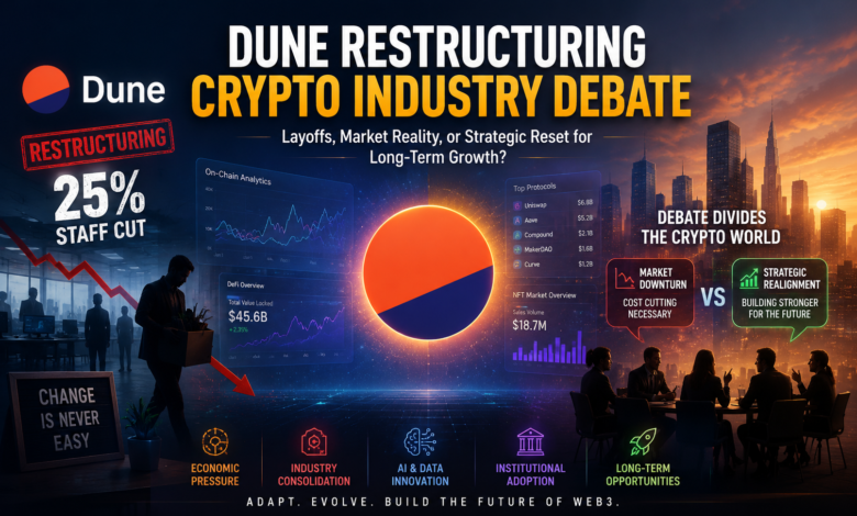 Dune Restructuring Crypto Industry Debate