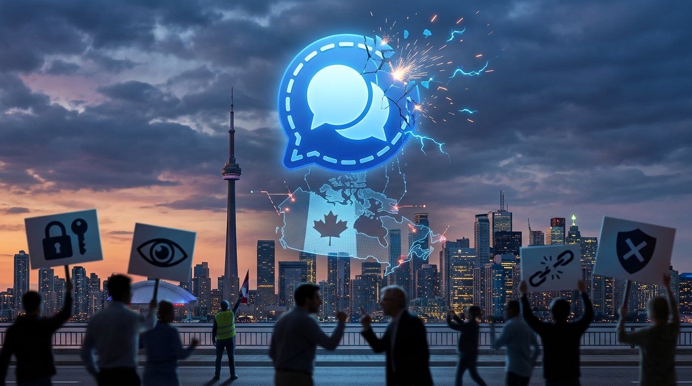 Signal Canada Exit Warning Sparks Privacy Debate